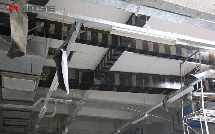 Renforcement sismique structurel par tissu en fibre de carbone