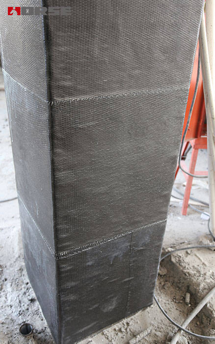 column strengthening with carbon fiber fabric column strengthening with carbon fiber fabric