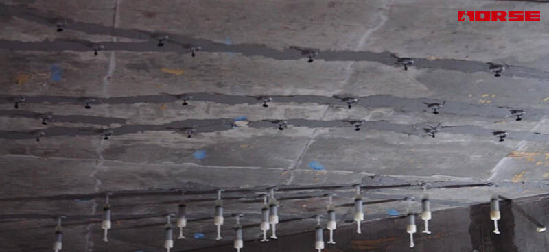 Réparation de poutres en béton fissurées