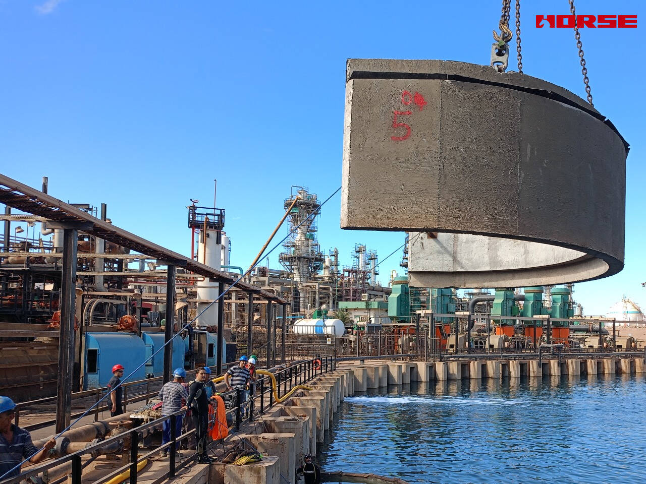Réhabilitation d'infrastructure maritime | Renforcement d'une station de pompage d'eau de mer pour installation pétrolière et gazière en mer