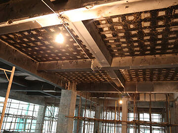 Réparation des fissures de dalles grâce au système de renforcement composite FRP