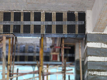 fibre de carbone pour renforcement structurel