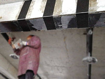 Poutre en béton armé FRP