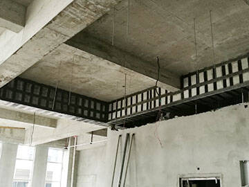 Renforcement en fibre de carbone dans la modification des bâtiments