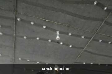 injection de fissures pour la réparation du béton