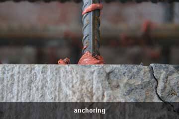 Scellements d'armatures rapportées 