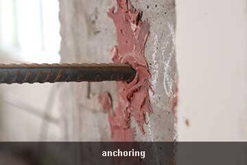 Scellements d'armatures rapportées 