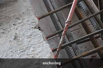Scellements d'armatures rapportées 