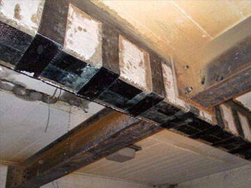 Poutre de cadre renforcée avec de la fibre de carbone