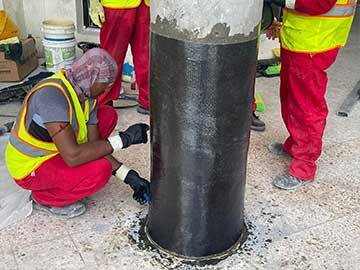 Comment augmenter la force de la colonne en utilisant de la fibre de carbone?
